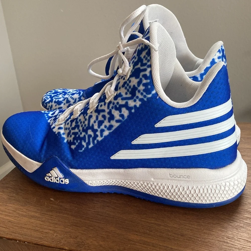 Adidas Light Em Up 2 Blue Basketball Bounce Shoes Sneakers, Men’s 13.5